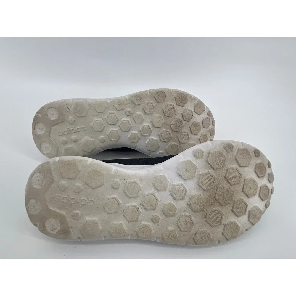 Adidas Women's Cloudfoam Lite Racer Slip On Sneakers Black White Size 8.5